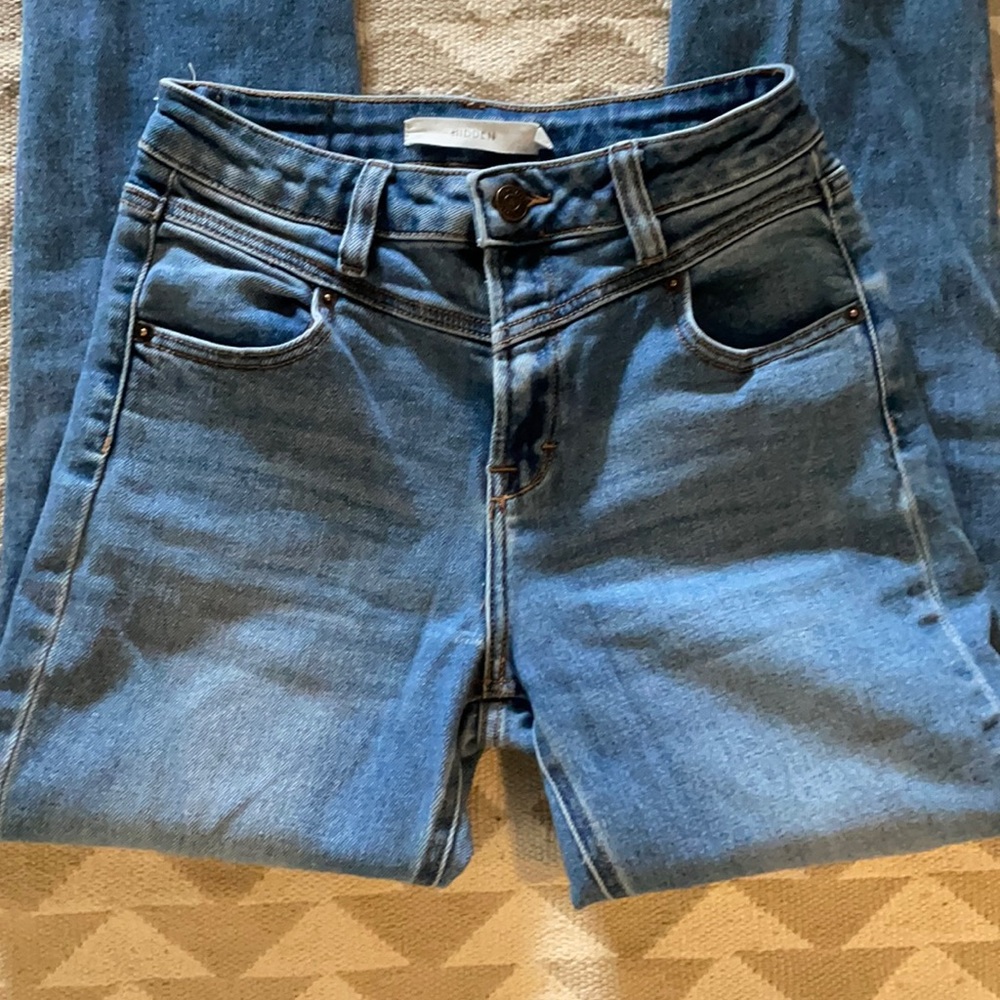 Hidden western ankle jeans